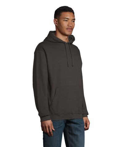 CONDOR Unisex Hoodie - Charcoal Melange bedrucken, Art.-Nr. S03815-CE-XS