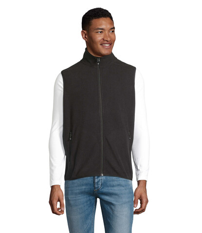 FACTOR BW UNISEX BODYWARMER - Schwarz bedrucken, Art.-Nr. S03822-BK-XS