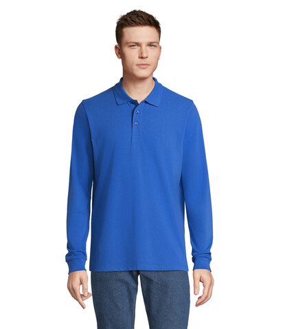 PRIME LSL UNISEX POLO 200 - Royal Blue bedrucken, Art.-Nr. S03983-RB-XXL PRIME LSL UNISEX POLO 200 - Royal Blue bedrucken, Art.-Nr. S03983-RB-XXL
