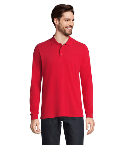 PRIME LSL UNISEX POLO 200 - Red bedrucken, Art.-Nr. S03983-RD-XL