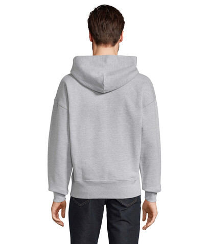 ORIGIN UNISEX HOODED SWEAT - Grau-Melange 2 bedrucken, Art.-Nr. S03991-GY-M