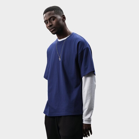LEGACY OVERSIZED T-SHIRT - Indigo bedrucken, Art.-Nr. S03996-IO-XXL