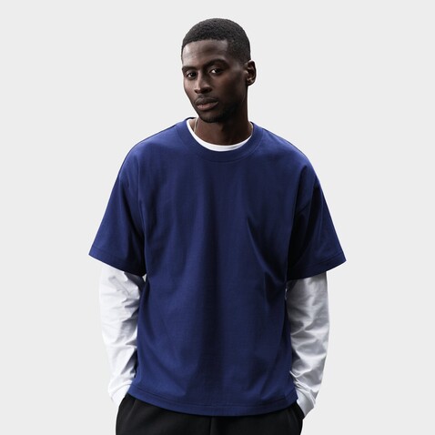 LEGACY OVERSIZED T-SHIRT - Indigo bedrucken, Art.-Nr. S03996-IO-XXL