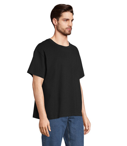 LEGACY OVERSIZED T-SHIRT - Deep Black bedrucken, Art.-Nr. S03996-DB-3XL