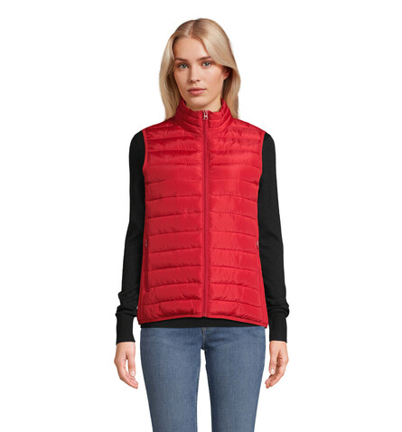 STREAM WOMEN Bodywarmer - Red bedrucken, Art.-Nr. S04021-RD-S