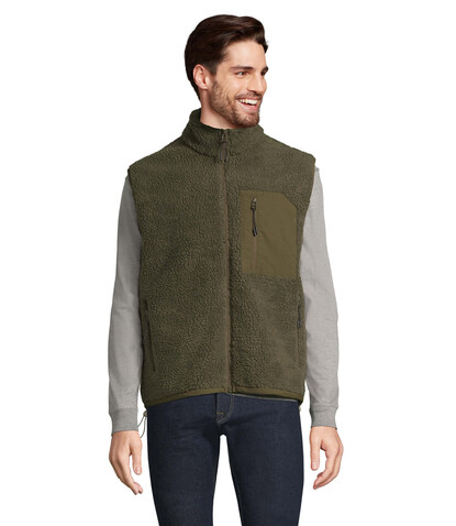 FURY BW UNISEX BODYWARMER - Army/Dark Army bedrucken, Art.-Nr. S04041-FF-M