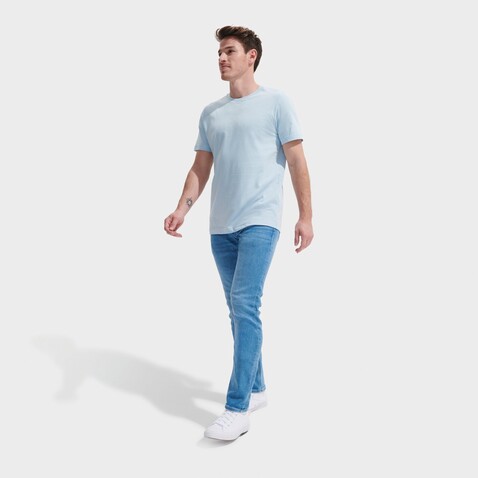 TUNER T-SHIRT - Light Blue bedrucken, Art.-Nr. S04203-LB-XL TUNER T-SHIRT - Light Blue bedrucken, Art.-Nr. S04203-LB-XL