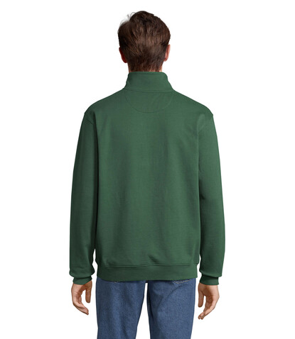 CONRAD Sweater Zip Kragen - Bottle Green bedrucken, Art.-Nr. S04234-BO-M CONRAD Sweater Zip Kragen - Bottle Green bedrucken, Art.-Nr. S04234-BO-M