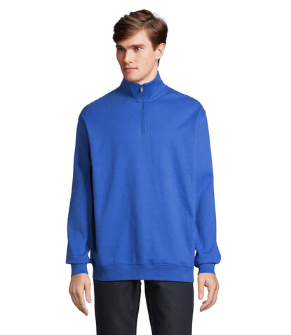 CONRAD Sweater Zip Kragen - Royal Blue bedrucken, Art.-Nr. S04234-RB-XXS