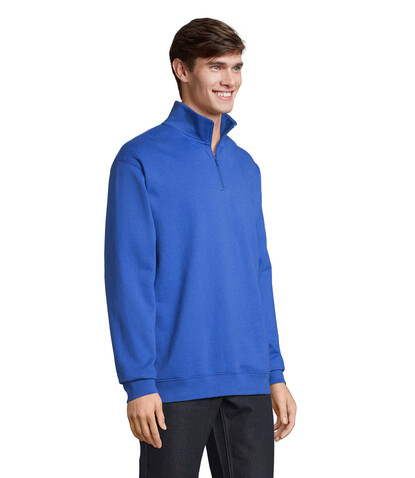 CONRAD Sweater Zip Kragen - Royal Blue bedrucken, Art.-Nr. S04234-RB-XXS