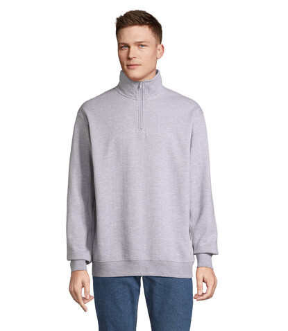 CONRAD Sweater Zip Kragen - Grau-Melange 2 bedrucken, Art.-Nr. S04234-GY-3XL CONRAD Sweater Zip Kragen - Grau-Melange 2 bedrucken, Art.-Nr. S04234-GY-3XL