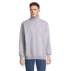 CONRAD Sweater Zip Kragen - Grau-Melange 2 bedrucken, Art.-Nr. S04234-GY-XXS