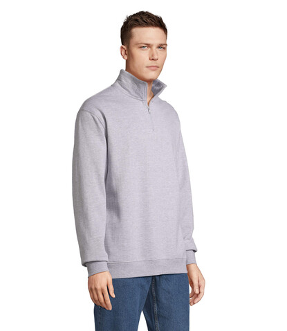 CONRAD Sweater Zip Kragen - Grau-Melange 2 bedrucken, Art.-Nr. S04234-GY-3XL CONRAD Sweater Zip Kragen - Grau-Melange 2 bedrucken, Art.-Nr. S04234-GY-3XL
