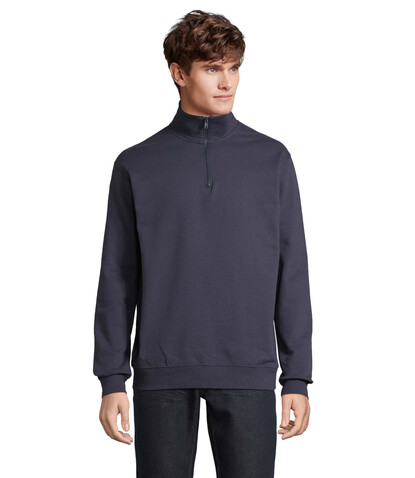CONRAD Sweater Zip Kragen - French Navy bedrucken, Art.-Nr. S04234-FN-3XL