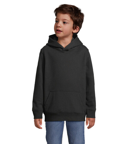 CONDOR KIDS Hoodie - Schwarz bedrucken, Art.-Nr. S04238-BK-4XL