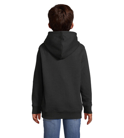 CONDOR KIDS Hoodie - Schwarz bedrucken, Art.-Nr. S04238-BK-4XL
