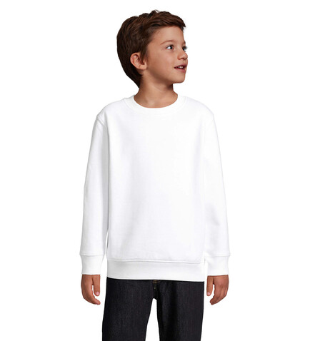 COLUMBIA KIDS Sweater - White bedrucken, Art.-Nr. S04239-WH-XL COLUMBIA KIDS Sweater - White bedrucken, Art.-Nr. S04239-WH-XL