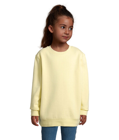 COLUMBIA KIDS Sweater - Hellgelb bedrucken, Art.-Nr. S04239-LY-3XL