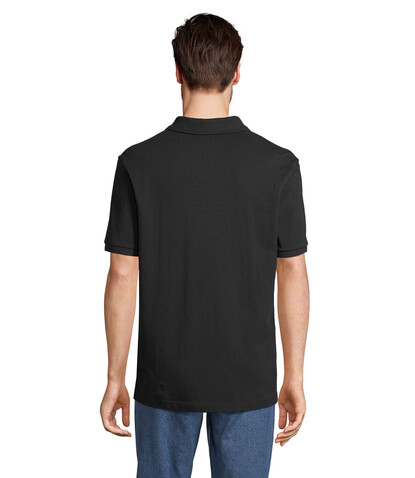 PEGASE Polo Bio 210g - Schwarz bedrucken, Art.-Nr. S04242-BK-L