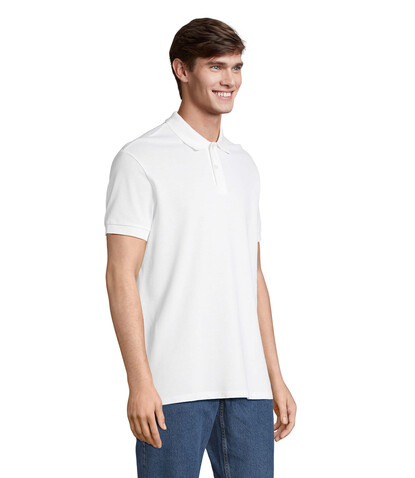 PACIFIC HERREN POLO - White bedrucken, Art.-Nr. S04439-WH-5XL