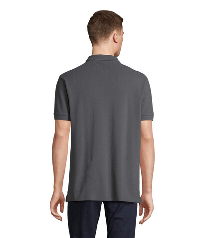 PACIFIC HERREN POLO - Mausgrau bedrucken, Art.-Nr. S04439-MU-L