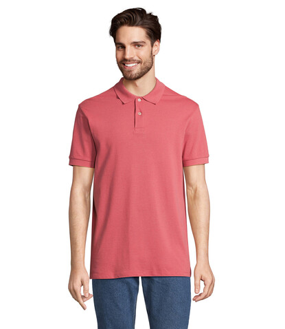 PACIFIC HERREN POLO - Folk Pink Twin bedrucken, Art.-Nr. S04439-FY-XL