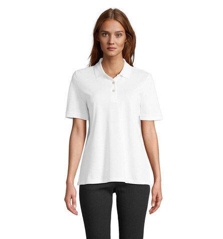 PACIFIC DAMEN POLO - White bedrucken, Art.-Nr. S04440-WH-M PACIFIC DAMEN POLO - White bedrucken, Art.-Nr. S04440-WH-M