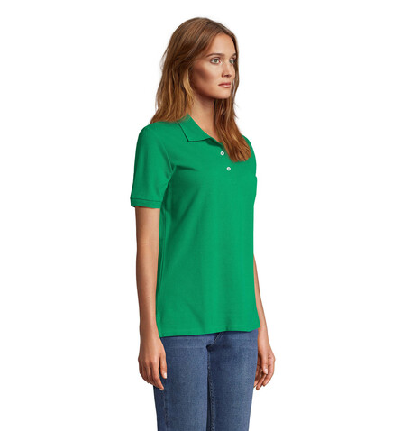 PACIFIC DAMEN POLO - Kelly Green bedrucken, Art.-Nr. S04440-KG-M