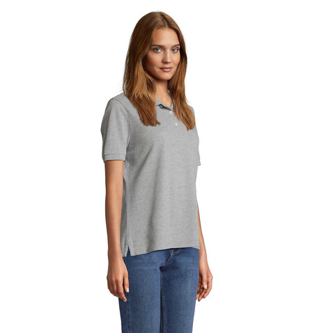 PACIFIC DAMEN POLO - Grau-Melange 2 bedrucken, Art.-Nr. S04440-GY-L PACIFIC DAMEN POLO - Grau-Melange 2 bedrucken, Art.-Nr. S04440-GY-L