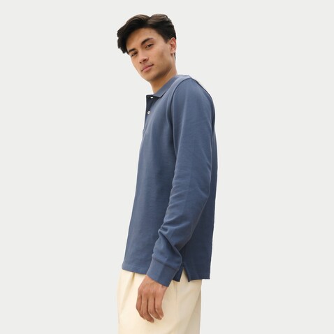 PACIFIC LSL POLO - Denim bedrucken, Art.-Nr. S04441-DM-XXL