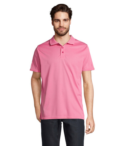 PITCHER UNISEX POLO - Ribbon Pink bedrucken, Art.-Nr. S04442-PI-M