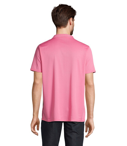 PITCHER UNISEX POLO - Ribbon Pink bedrucken, Art.-Nr. S04442-PI-M