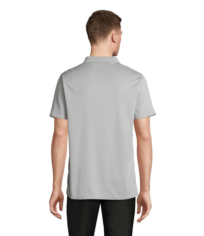 PITCHER UNISEX POLO - Pure Grey bedrucken, Art.-Nr. S04442-PG-XXL