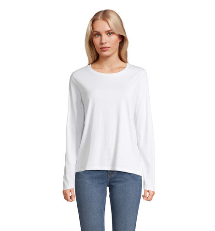 MONARCH DAMEN T-SHIRTS - White bedrucken, Art.-Nr. S04443-WH-XL