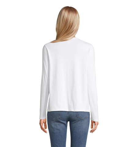 MONARCH DAMEN T-SHIRTS - White bedrucken, Art.-Nr. S04443-WH-XL