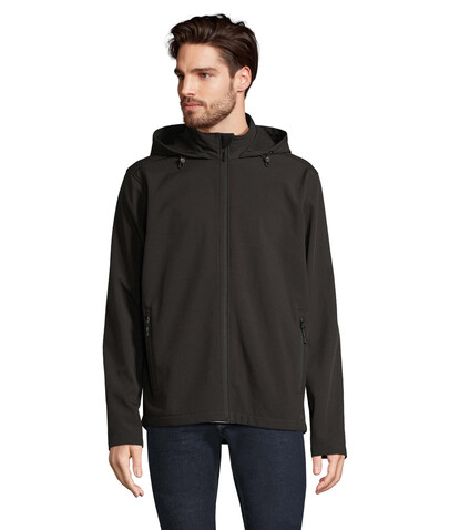 RACE HERREN-KAPUZENJACKE - Schwarz bedrucken, Art.-Nr. S04447-BK-S RACE HERREN-KAPUZENJACKE - Schwarz bedrucken, Art.-Nr. S04447-BK-S
