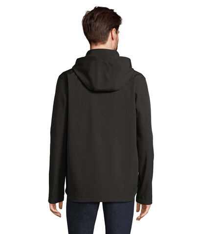 RACE HERREN-KAPUZENJACKE - Schwarz bedrucken, Art.-Nr. S04447-BK-S RACE HERREN-KAPUZENJACKE - Schwarz bedrucken, Art.-Nr. S04447-BK-S