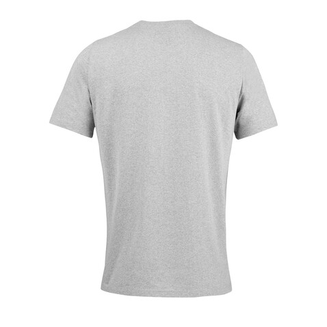 Explorer T-shirt Unisex - Recyceltes Graue Melange bedrucken, Art.-Nr. S04461-RN-L