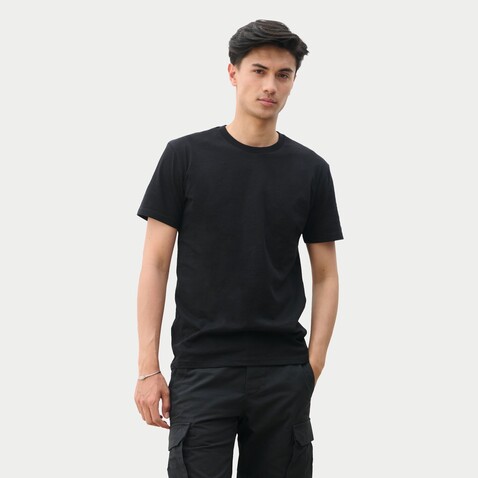 Explorer T-shirt Unisex - Schwarz Recycelt bedrucken, Art.-Nr. S04461-RC-3XL