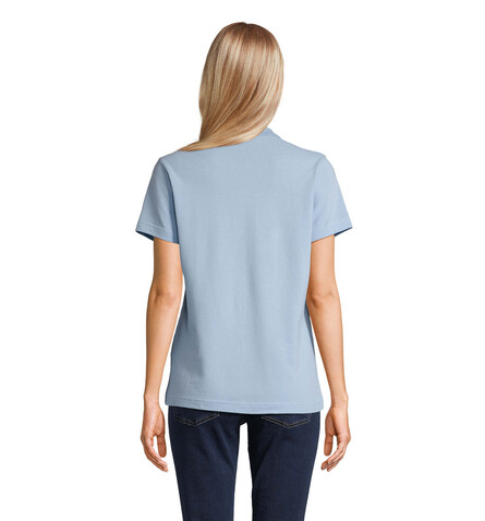 PULSE DAMEN POLO - Sky Blue Pique bedrucken, Art.-Nr. S04501-SP-XL