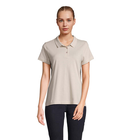 PULSE DAMEN POLO - Linen Twin bedrucken, Art.-Nr. S04501-LN-XL