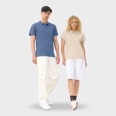 PULSE DAMEN POLO - Linen Twin bedrucken, Art.-Nr. S04501-LN-XL