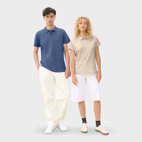 PULSE DAMEN POLO - Linen Twin bedrucken, Art.-Nr. S04501-LN-XL