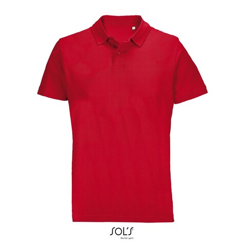 PULSE UNISEX POLO - Red bedrucken, Art.-Nr. S04502-RD-M