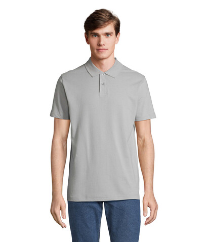 PULSE UNISEX POLO - Pure Grey bedrucken, Art.-Nr. S04502-PG-L