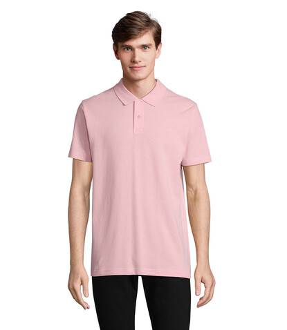 PULSE UNISEX POLO - Bonbon Rosa bedrucken, Art.-Nr. S04502-AX-S