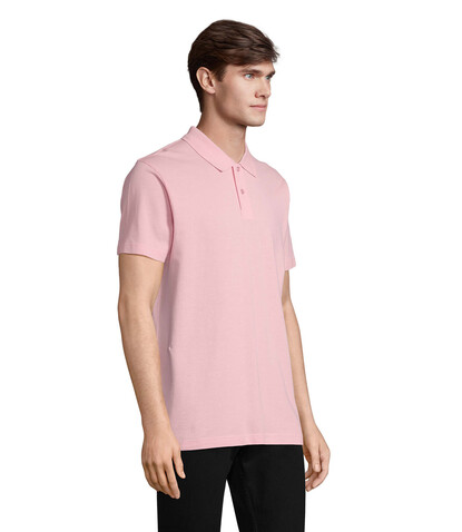 PULSE UNISEX POLO - Bonbon Rosa bedrucken, Art.-Nr. S04502-AX-S