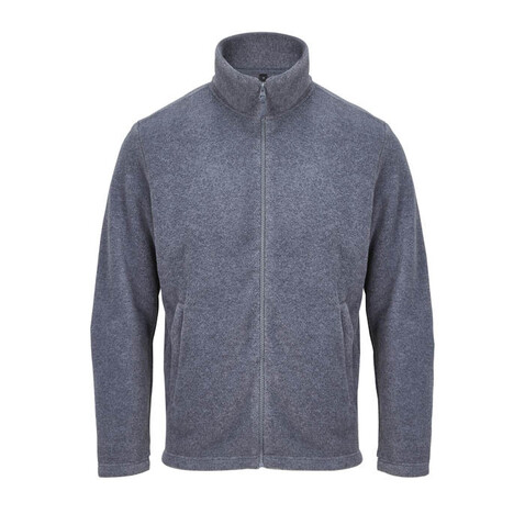 NITRO-JACKE MIT ZIPPER - Graue Melange bedrucken, Art.-Nr. S04759-GM-XXL