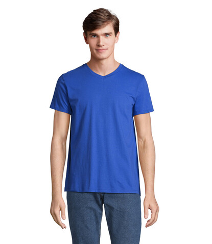 REGENT V V-NECK T-SHIRT - Royal Blue bedrucken, Art.-Nr. S04765-RB-M REGENT V V-NECK T-SHIRT - Royal Blue bedrucken, Art.-Nr. S04765-RB-M