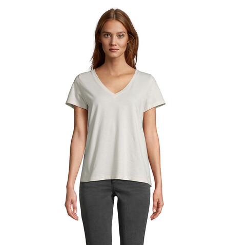 REGENT V T-SHIRT WOMEN - Off-White bedrucken, Art.-Nr. S04766-WW-L REGENT V T-SHIRT WOMEN - Off-White bedrucken, Art.-Nr. S04766-WW-L